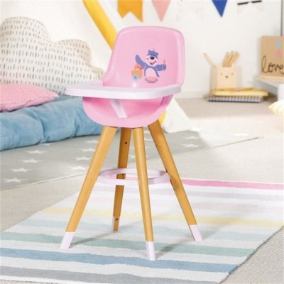 ZAPF CREATION  BABY born&reg; Chaise haute pour poup&eacute;e bois
