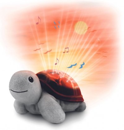  ZAZU - Peluche veilleuse et projecteur tortue 15 x 10 x 22 cm