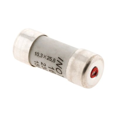 ZENITECH -3 fusibles c&eacute;ramique 10,3x 25,8-16A avec voyant NF - 