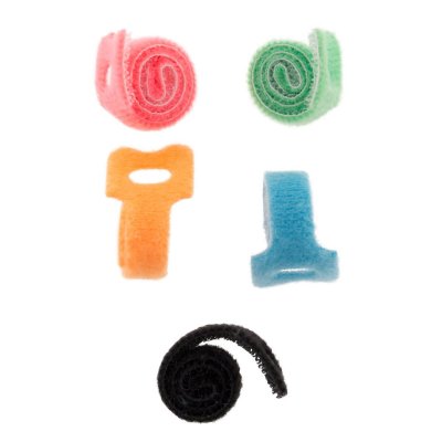 ZENITECH -5 rubans auto agrippants (12 cm) pour cordon ou c&acirc;ble