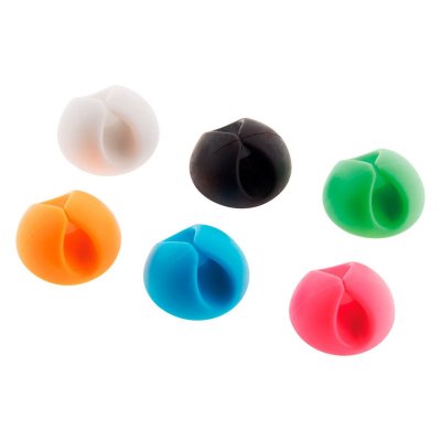 ZENITECH  6 clips auto collants pour cordons et c&acirc;bles