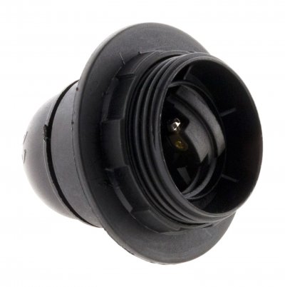 ZENITECH  - Douille E27 Thermoplastique simple bague Noir