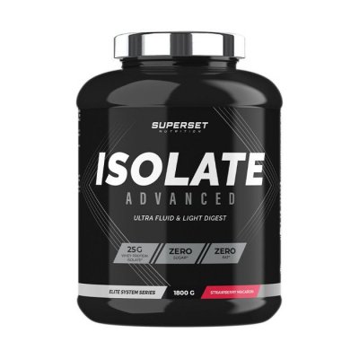 SUPERSET NUTRITION Zero Isolate Advanced (1,8kg)Macaron Fraise Whey Isolate