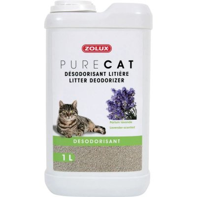 ZOLUX  D&eacute;sodorisant liti&egrave;re Pure Cat Parfum lavande en 1 Litre