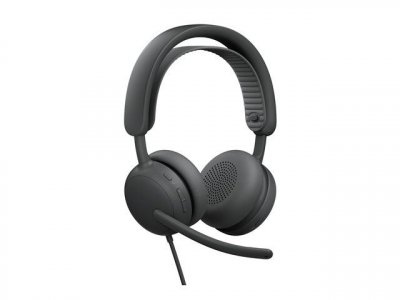 LOGITECH Zone Filaire 2 - Micro-casque - sur-oreille - filaire - Suppresseur de bruit actif - graphite