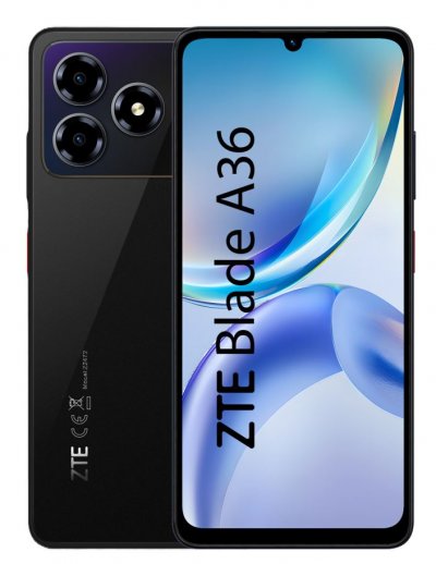 ZTE  Blade A36 4+64Go (4G), &Eacute;cran 6,75"" , Dual Sim - Nebula Noir