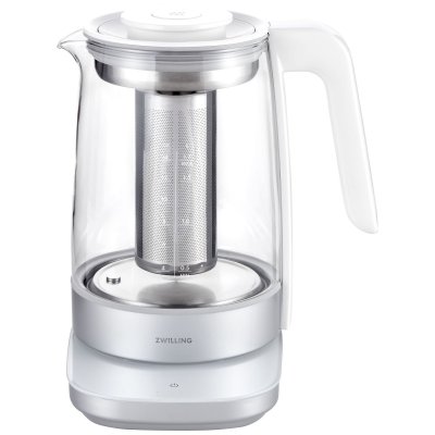  ZWILLING Enfinigy Th&eacute;i&egrave;re-bouilloire &eacute;lectrique en verre, 1,7 l, Blanc