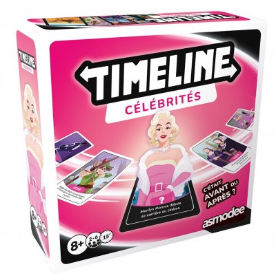 ASMODEE ZYGTIM0301FR Timeline C&eacute;l&eacute;brit&eacute;s jeu de cartes chronologie