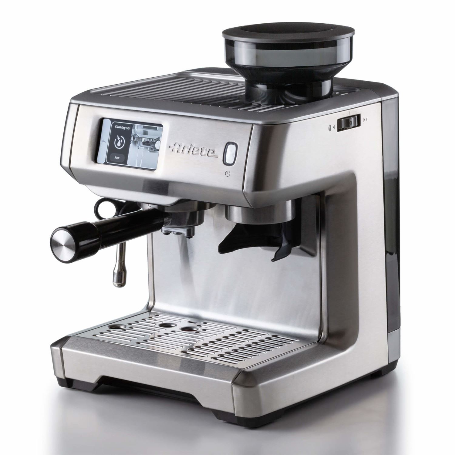Machine à café 1312 avec écran numérique et moulin à café intégré Gris ...