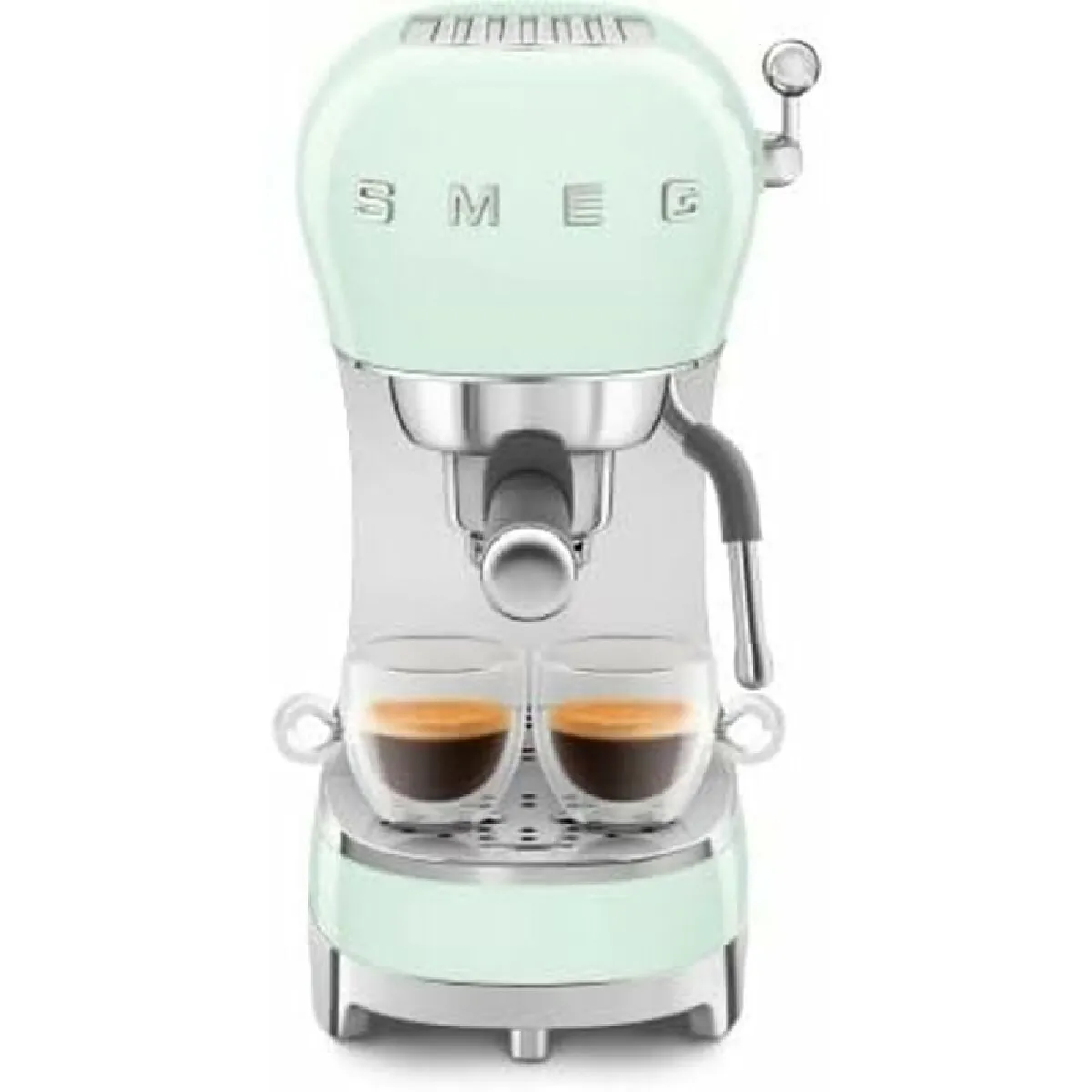 Smeg ECF02PKEU Machine à Café Expresso Manuelle Rose, Thermoblock