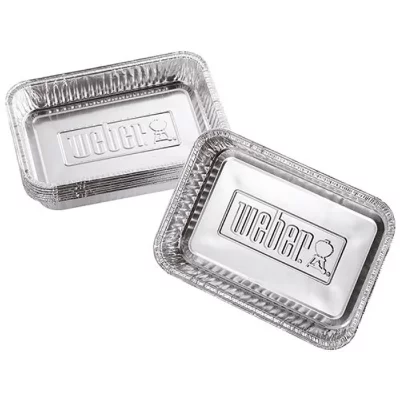 WEBER 10 Petites barquettes aluminium 