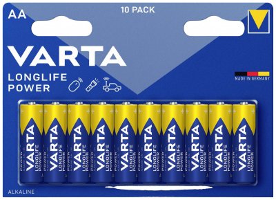VARTA 10 Piles LR6 AA  Long Life 