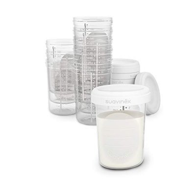 SUAVINEX 10 pots de conservation 200 ml  blanc