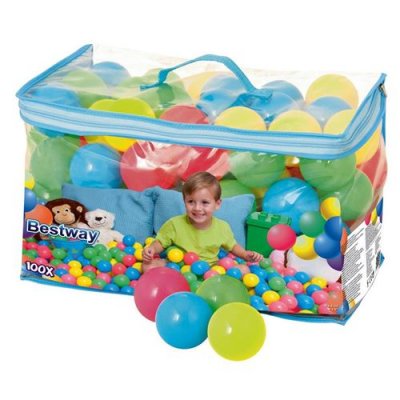 BESTWAY 100 balles rebondissantes splash and play - d 6,5 cm