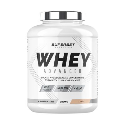 SUPERSET NUTRITION 100% WHEY PROTEINE ADVANCED (2kg)   Whey prot&eacute;ine   Cookies    
