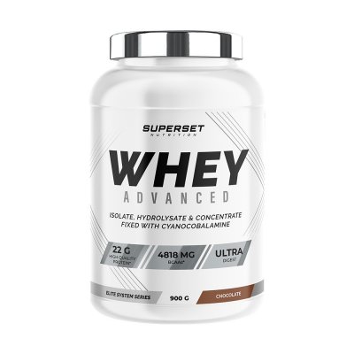 SUPERSET NUTRITION 100% WHEY PROTEINE ADVANCED (900gr)   Whey prot&eacute;ine   Chocolat    