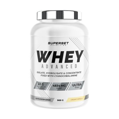 SUPERSET NUTRITION 100% WHEY PROTEINE ADVANCED (900gr)   Whey prot&eacute;ine   Vanille Cr&eacute;meuse    