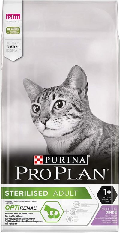 PRO PLAN 10kg Sterilised dinde  Croquettes pour chat