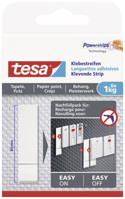 TESA 10T Languette Adhesive Papier Peint 1KG Vendu par 1