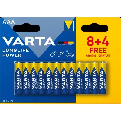 VARTA 12 Piles LR03 AAA  Long Life 