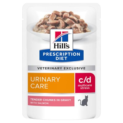 HILL S PRESCRIPTION DIET 12x85g c/d Urinary Stress saumon pour chat Hill's Prescription Diet