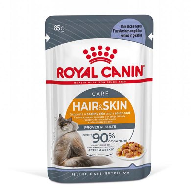ROYAL CANIN 12x85g Intense Beauty en gel&eacute;e  - P&acirc;t&eacute;e pour chat