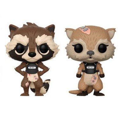FUNKO 2 Figurines  Pop! Marvel - Gardiens de la Galaxie: Rocket & Lylla