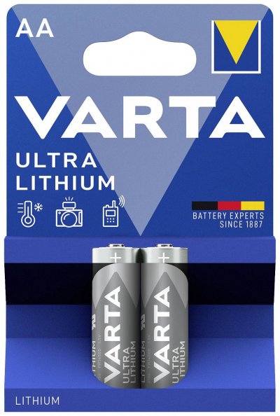 VARTA 2 piles  lithium professional lr6 aa