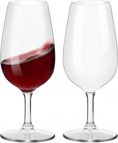 VENDOS85 2 Verres &agrave; vin Tritan incassables et &eacute;l&eacute;gants 