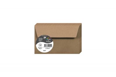 CLAIREFONTAINE 20 enveloppes Pollen 90x140 mm - Kraft