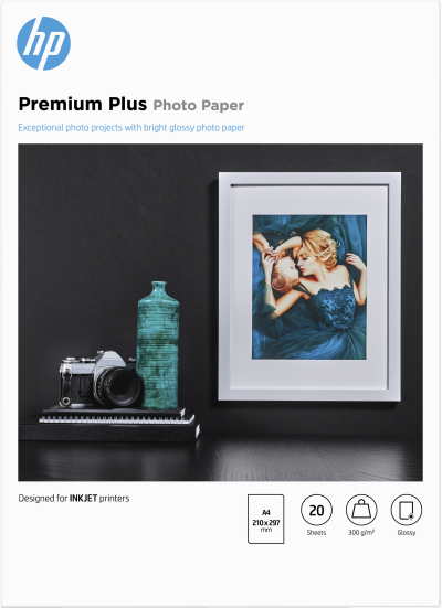 HP 20 Feuilles papier photo A4 -  - 300g