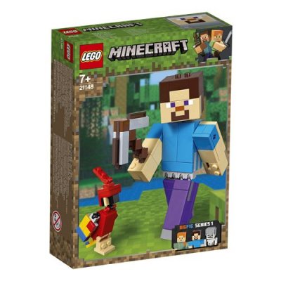 21148 Bigfigurine Minecraft Steve&son perroquet