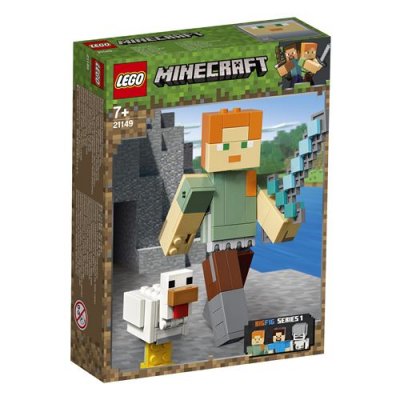 21149 Bigfigurine Minecraft Alex et son poulet