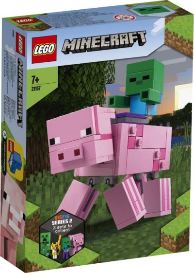 21157 cochon et b b zombie lego minecraft