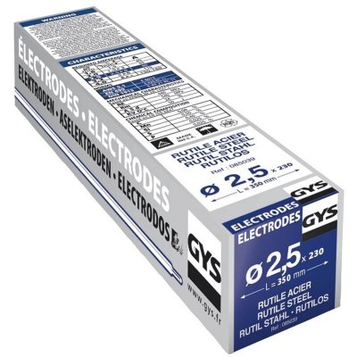 GYS 230 &eacute;lectrodes acier diam. 2.5