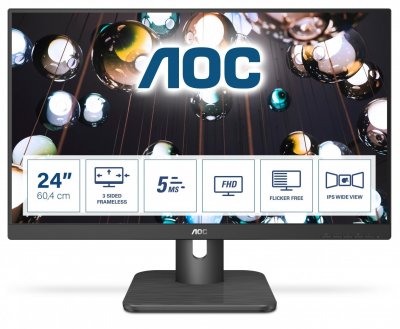 AOC 24e1q 23.8 pouces led fhd 60 hz hdmi usb 2.0 noir