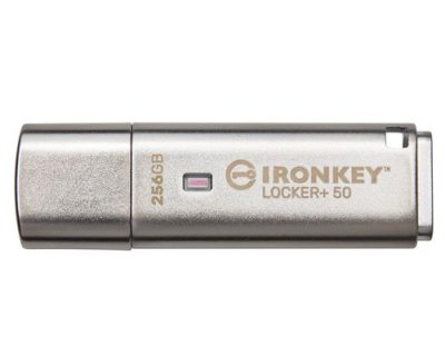 KINGSTON TECHNOLOGY 256go ironkey locker plus 50 aes encryption usbtocloud IKLP50/256GB 