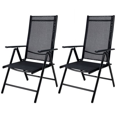 CASARIA 2x chaise de jardin Bern en aluminium dossier r&eacute;glable