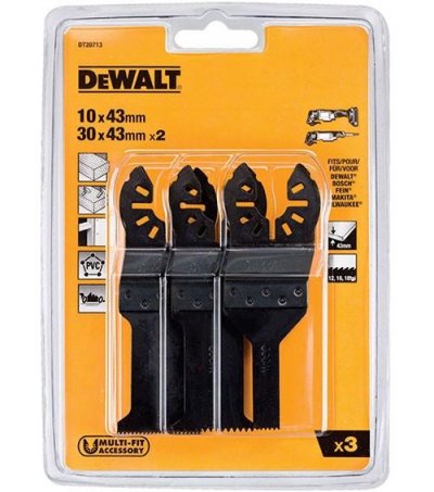 DEWALT 3 pi&egrave;ces de d&eacute;coupe pour outils multifonction 