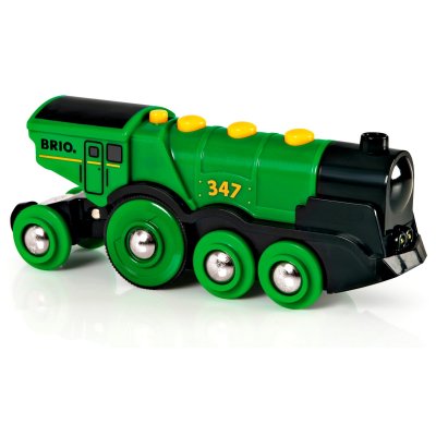 33593 Locomotive Verte Puissante a Piles