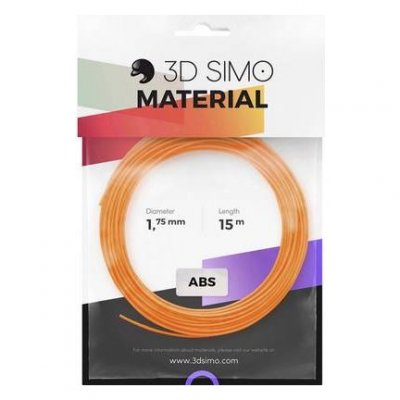 3D SIMO  Filament-Paket 3Dsimo-ABS-2 ABS 1.75mm Orange, noir, blanc 120g