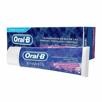 ORAL B 3D WHITE blancura revitalizante pasta dent&iacute;frica 75 ml