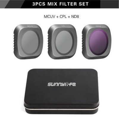 GENERIQUE 3PCS Cam&eacute;ra HD Lens Filter Set Filtre MCUV + CPL + ND8 pour objectif DJI MAVIC2 PRO wedazano383 