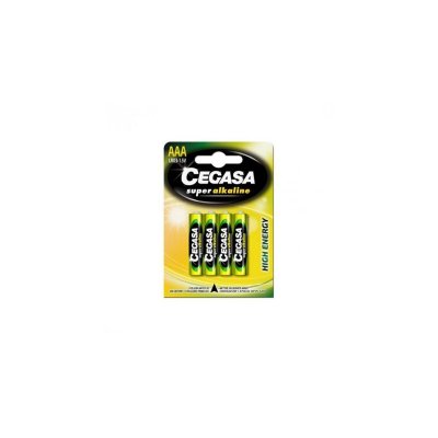 CEGASA 4 piles LR03 / LR3 AAA SUPER ALCALINE - 