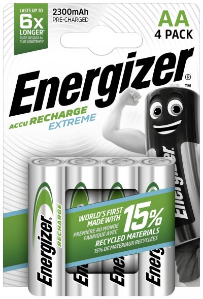 ENERGIZER 4 piles rechargeables AA (LR6) EXTREME 2300 mAh
