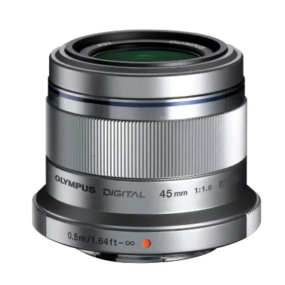 OLYMPUS 45mm f/1.8 Argent pour Micro 4/3 (MFT)