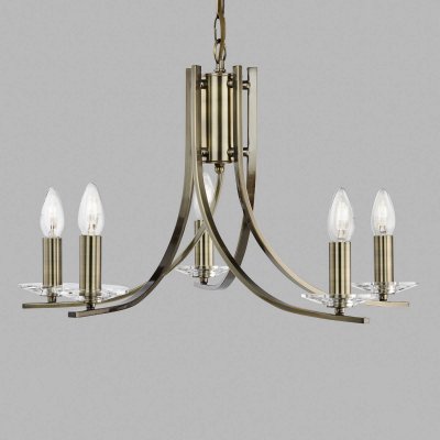 SEARCHLIGHT 5 lampes Suspension Ascona dans un style antique