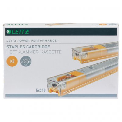 LEITZ 5 recharges de 210 agrafes K8 -  - Jaune