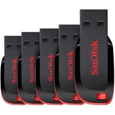 SANDISK 5 x  Cruzer Blade 16 Go Cl&eacute; USB (paquet de cinq)