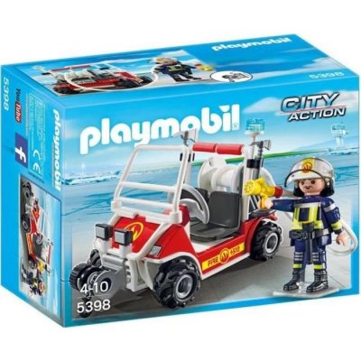 5398 playmobil chef des pompiers avec voiturette